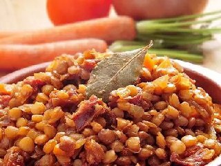Lentilles aux lardons
